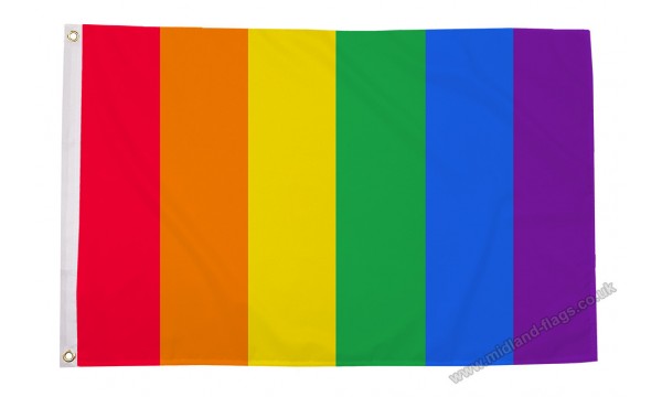 Vertical Rainbow (LGBT) Flag